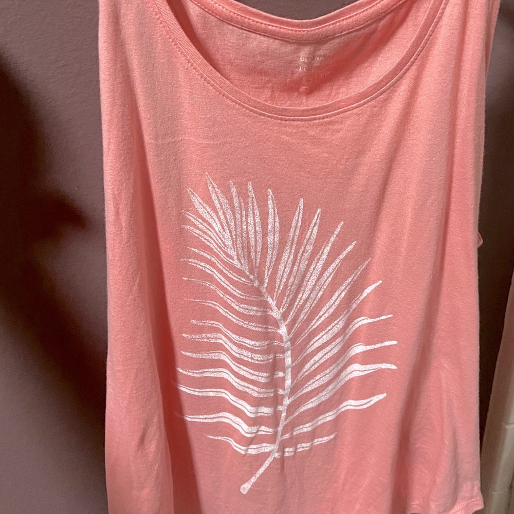 Pink beach tank top